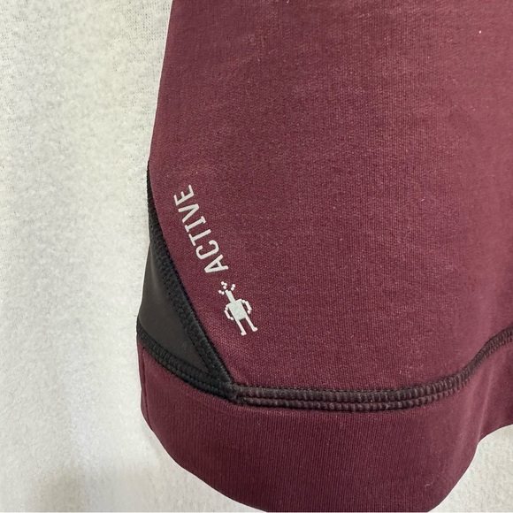 Smartwool Active Fleece Insulated Wind Vest Medium Eggplant Black EUC - Picture 6 of 10